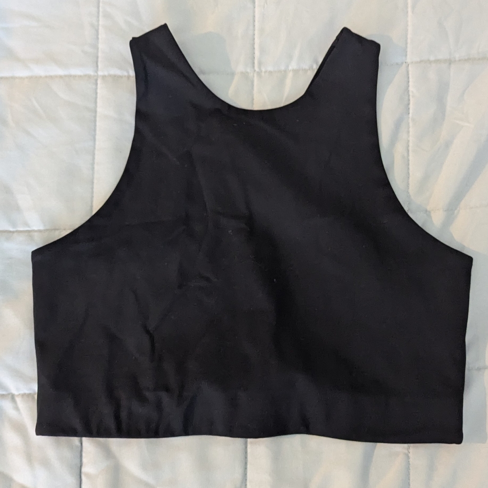 Girlfriend Collective Black Racerback Sports Bra